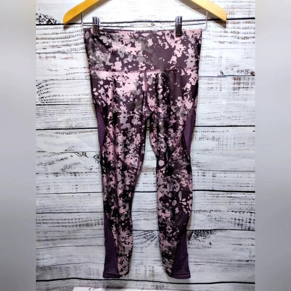 Under Armour Compression Crop Leggings Purple size Small Performance - Picture 1 of 6